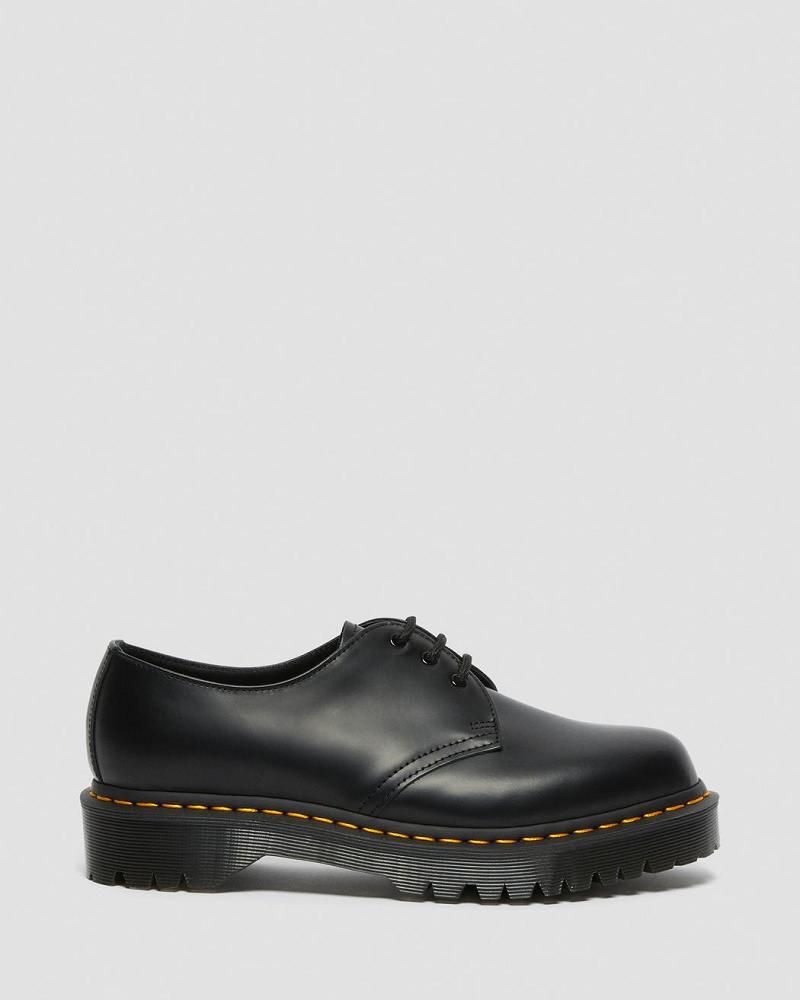 Black Men's Dr Martens 1461 Bex Smooth Leather Oxfords Shoes | CA 587BEX